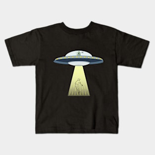 Alien Abduction UFO Kids T-Shirt